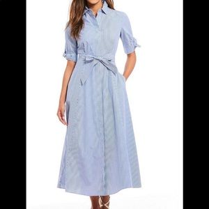 Blue and White dress